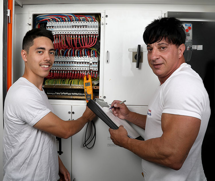 Smiling Friendly Electrician